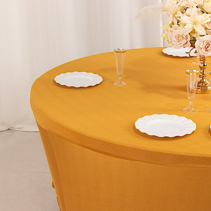 6 ft Fitted Spandex Round Tablecloth with Foot Pockets