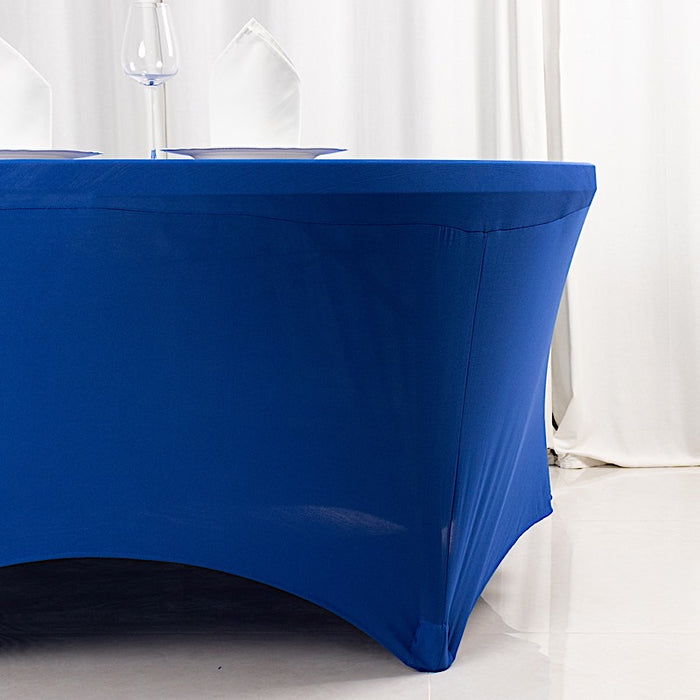 6 ft Fitted Spandex Round Tablecloth with Foot Pockets