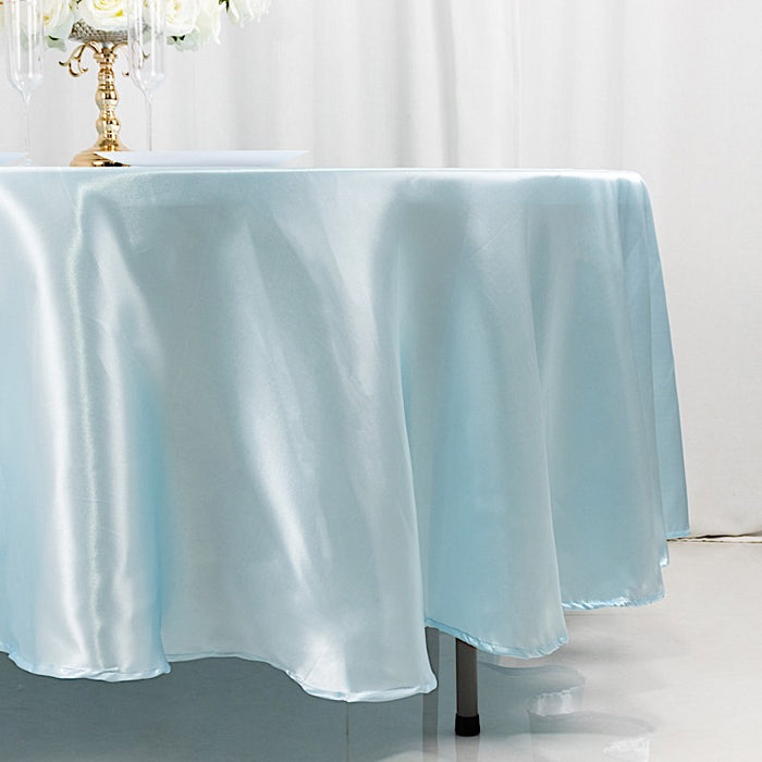 108" Satin Round Tablecloth Wedding Party Table Linens