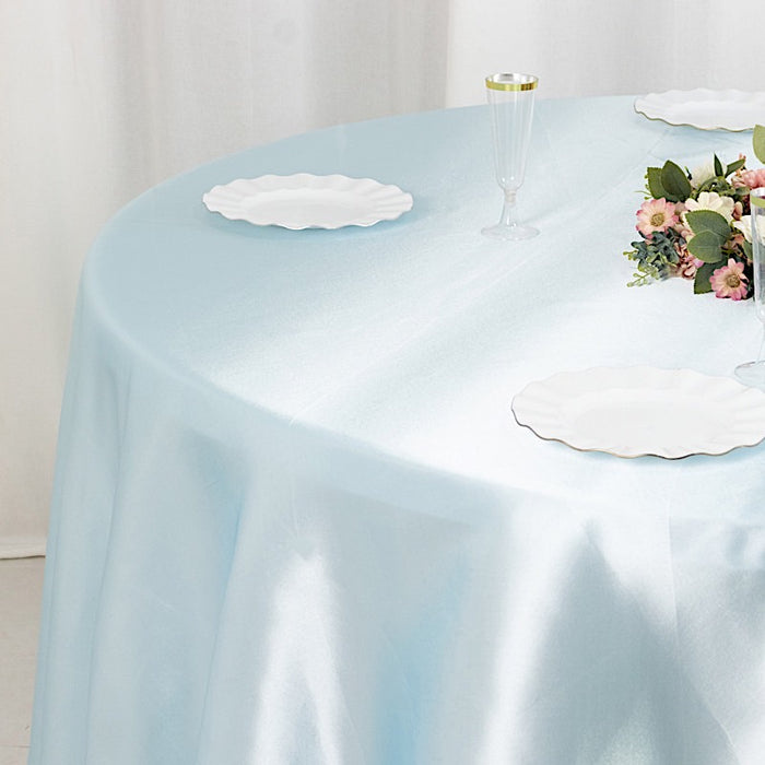 108" Satin Round Tablecloth Wedding Party Table Linens