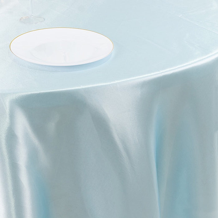 108" Satin Round Tablecloth Wedding Party Table Linens