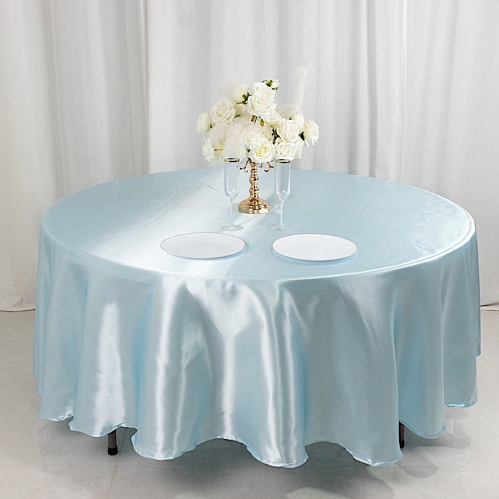 108" Satin Round Tablecloth Wedding Party Table Linens