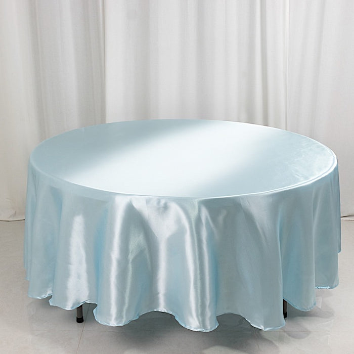 108" Satin Round Tablecloth Wedding Party Table Linens