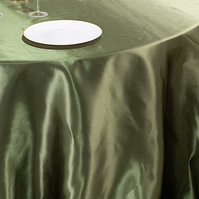 132" Satin Round Tablecloth Wedding Party Table Linens