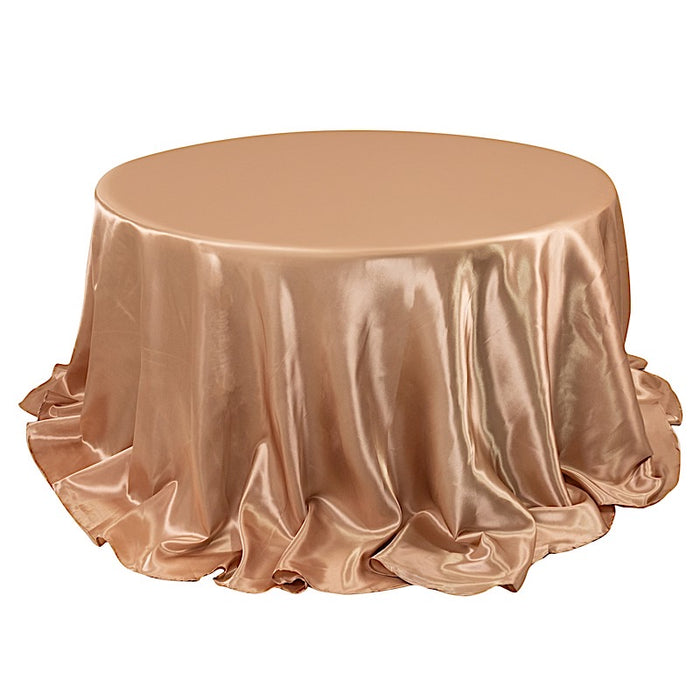 132" Satin Round Tablecloth Wedding Party Table Linens