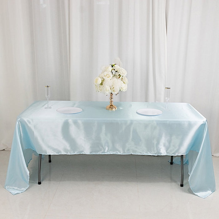 60" x 126" Satin Rectangular Tablecloth