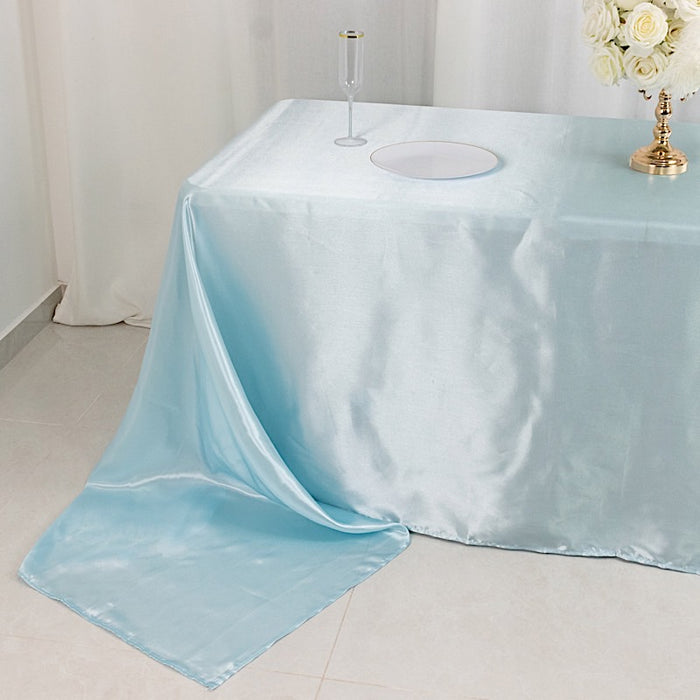 90" x 156" Satin Rectangular Tablecloth