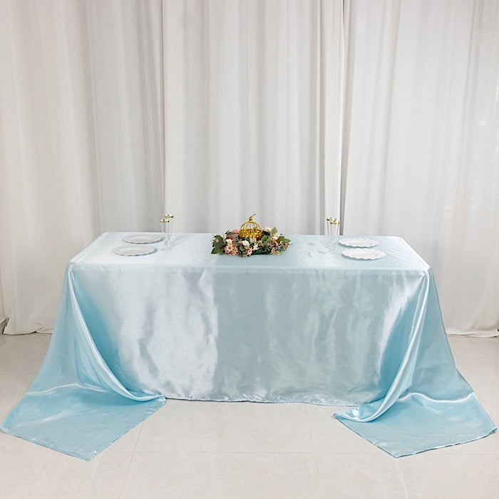 90" x 156" Satin Rectangular Tablecloth