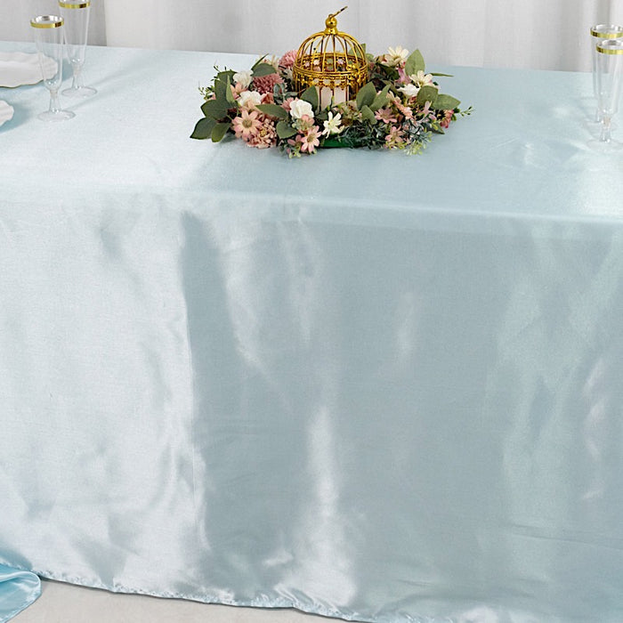 90" x 156" Satin Rectangular Tablecloth