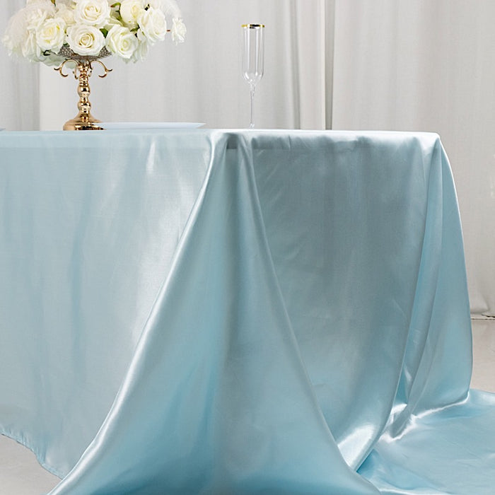 90" x 156" Satin Rectangular Tablecloth