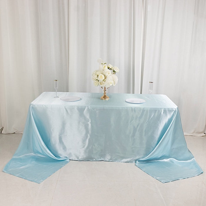 90" x 156" Satin Rectangular Tablecloth