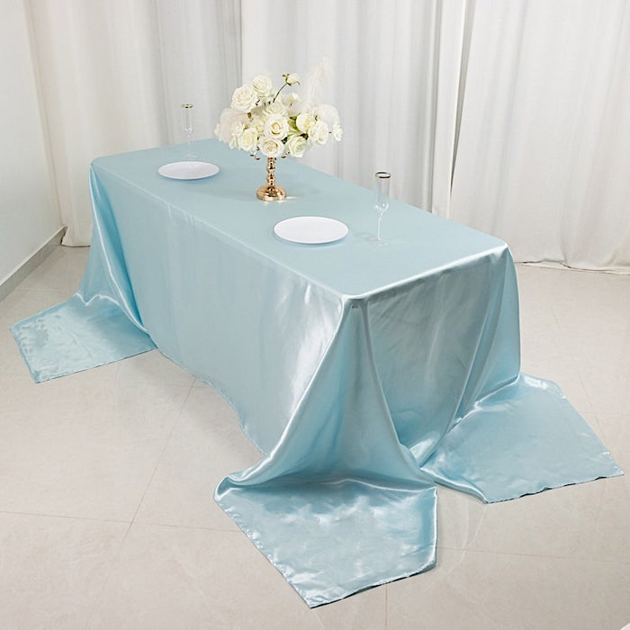 90" x 156" Satin Rectangular Tablecloth