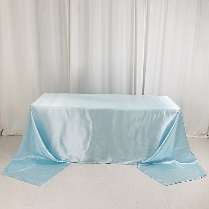 90" x 156" Satin Rectangular Tablecloth