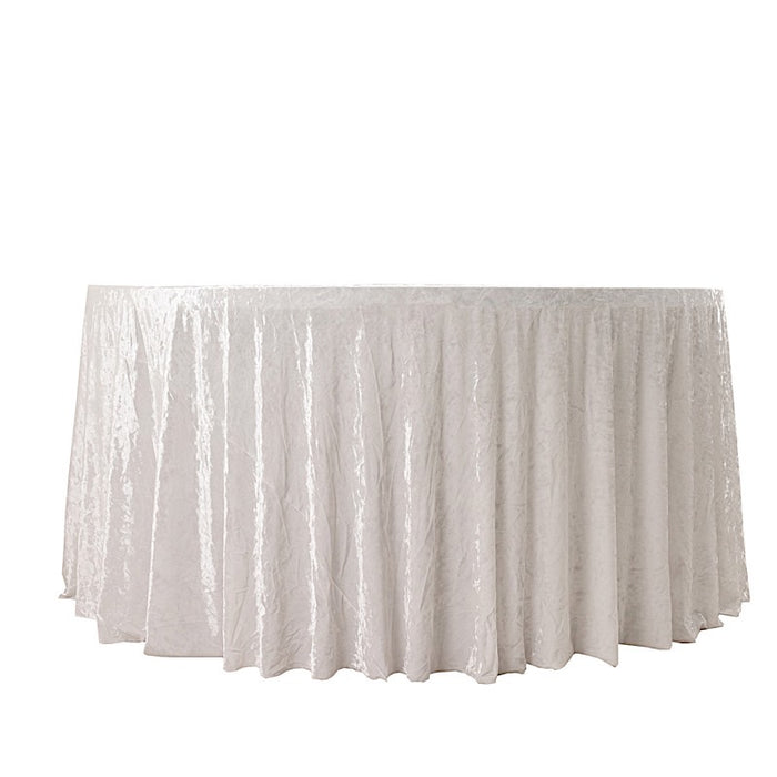 120" Round Premium Velvet Tablecloth