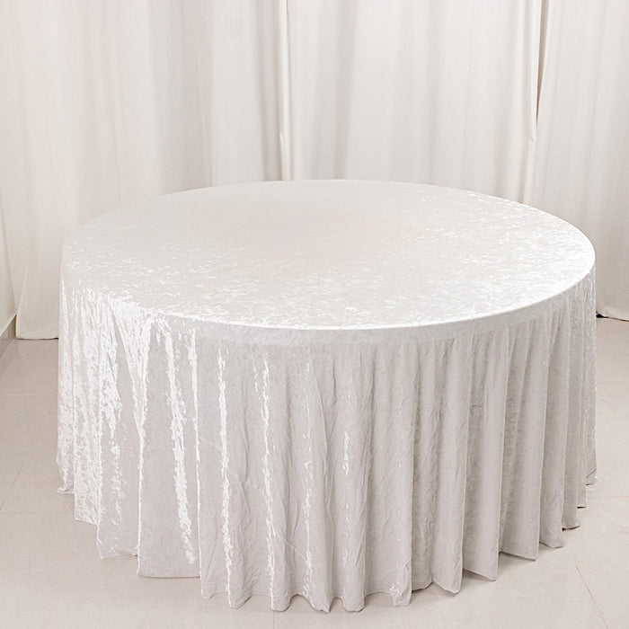 120" Round Premium Velvet Tablecloth