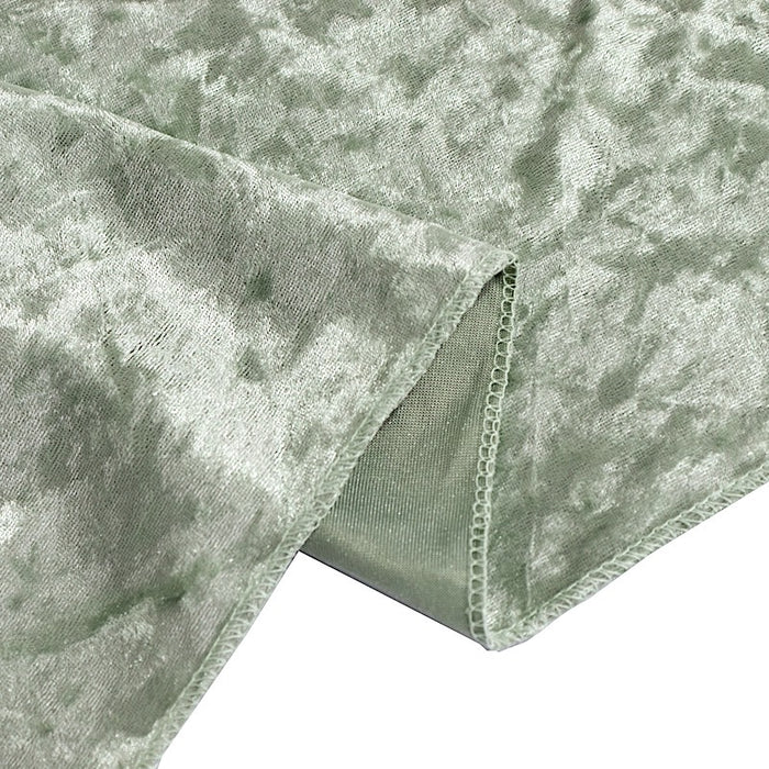 60" x 102" Seamless Premium Crushed Velvet Rectangle Tablecloth