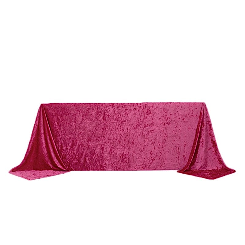 90"x132" Premium Velvet Rectangular Tablecloth