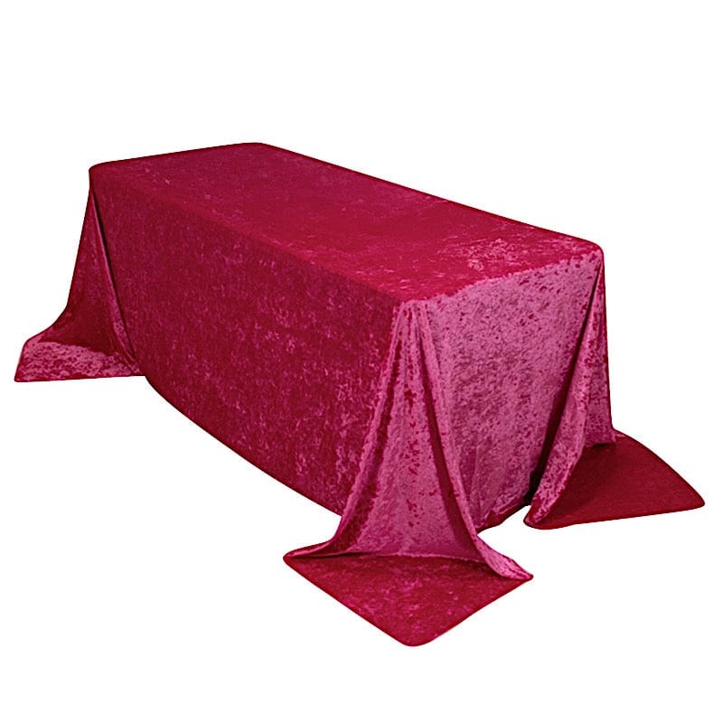 90"x132" Premium Velvet Rectangular Tablecloth