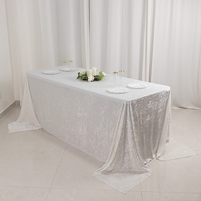 90"x132" Premium Velvet Rectangular Tablecloth