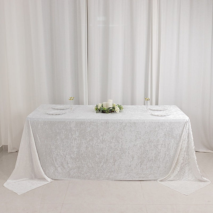 90"x132" Premium Velvet Rectangular Tablecloth