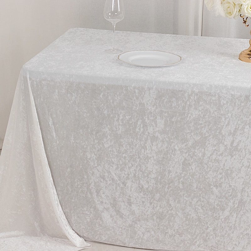 90"x132" Premium Velvet Rectangular Tablecloth