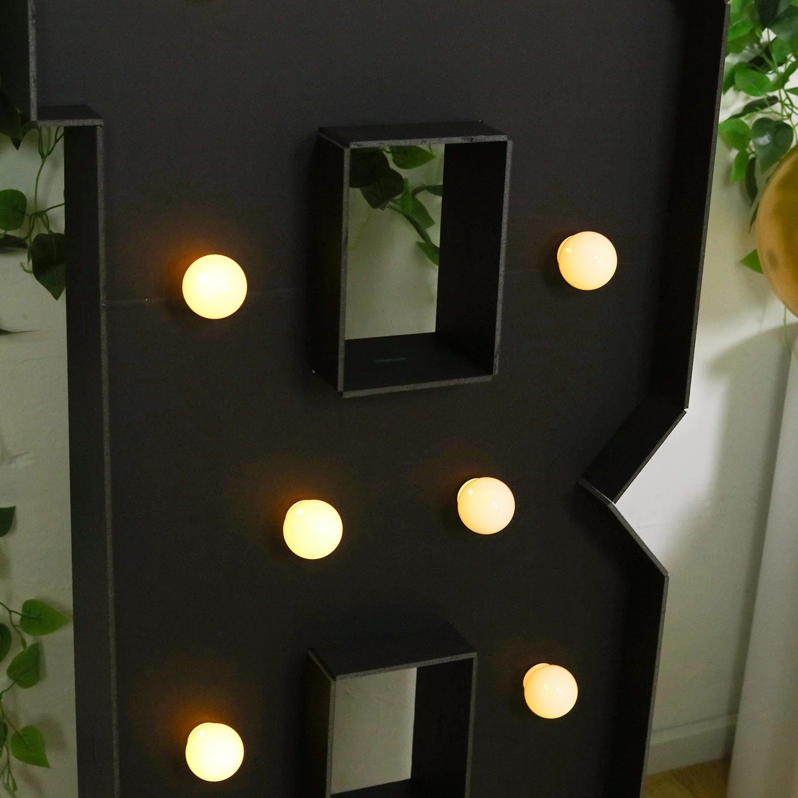 4ft Lighted Pre-Cut Foam Board LED Marquee Letter - Black