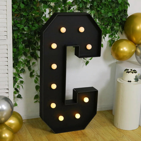 4ft Lighted Pre-Cut Foam Board LED Marquee Letter - Black