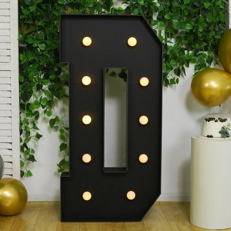 4ft Lighted Pre-Cut Foam Board LED Marquee Letter - Black