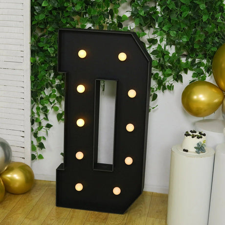 4ft Lighted Pre-Cut Foam Board LED Marquee Letter - Black