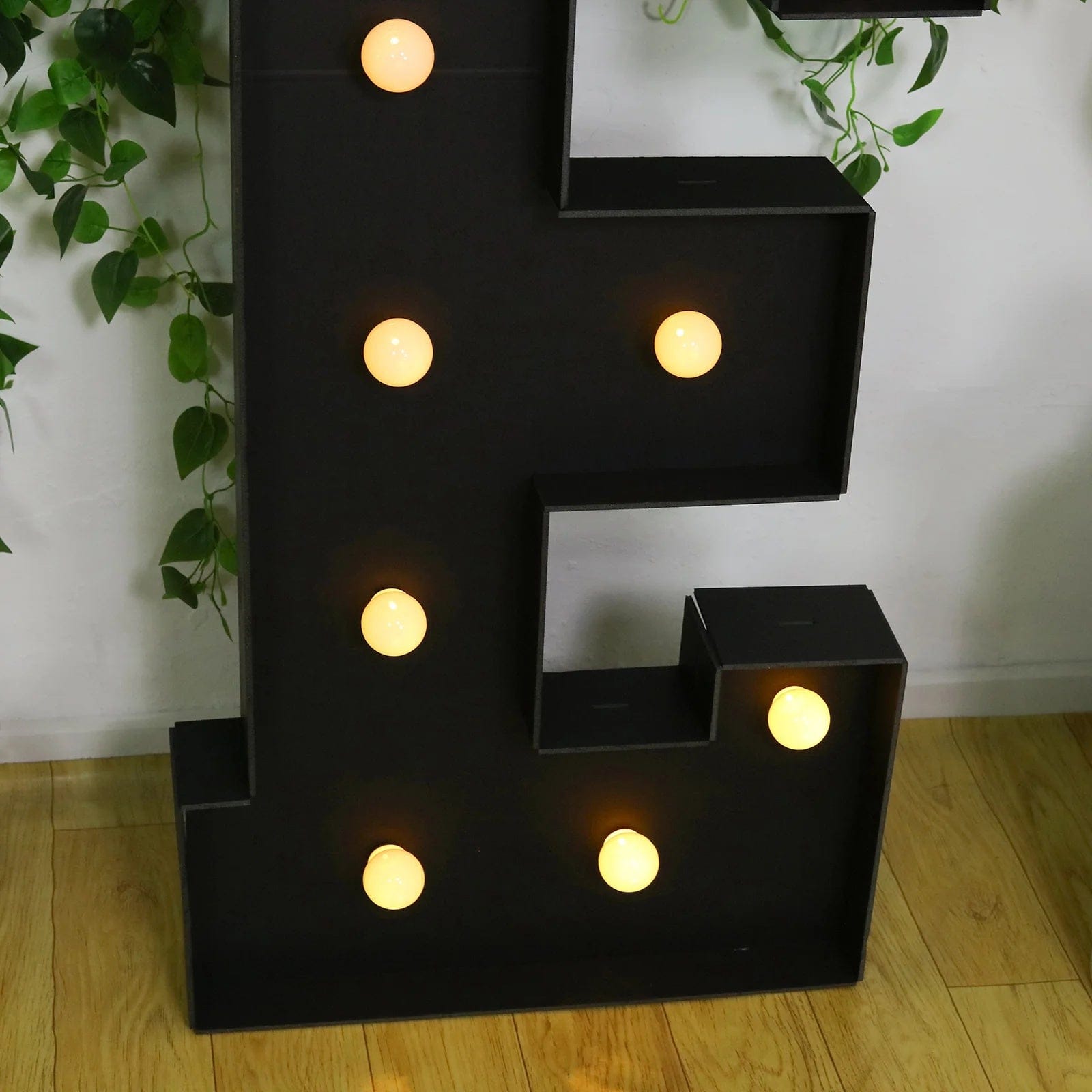 4ft Lighted Pre-Cut Foam Board LED Marquee Letter - Black
