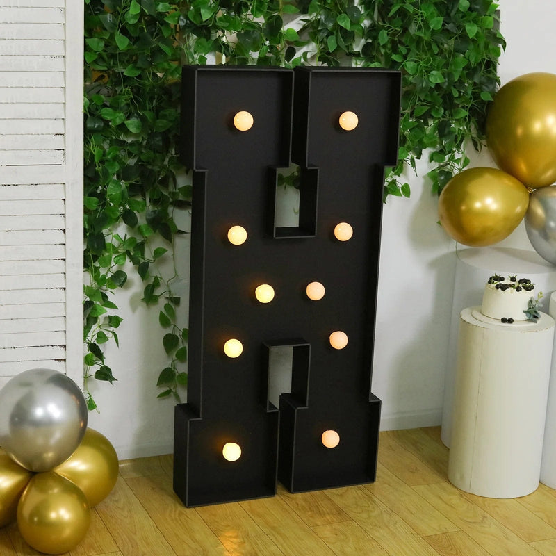 4ft Lighted Pre-Cut Foam Board LED Marquee Letter - Black