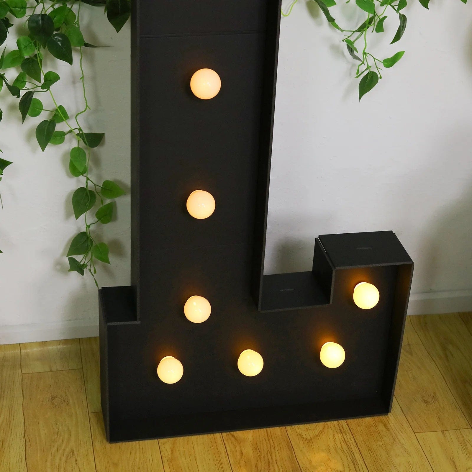 4ft Lighted Pre-Cut Foam Board LED Marquee Letter - Black