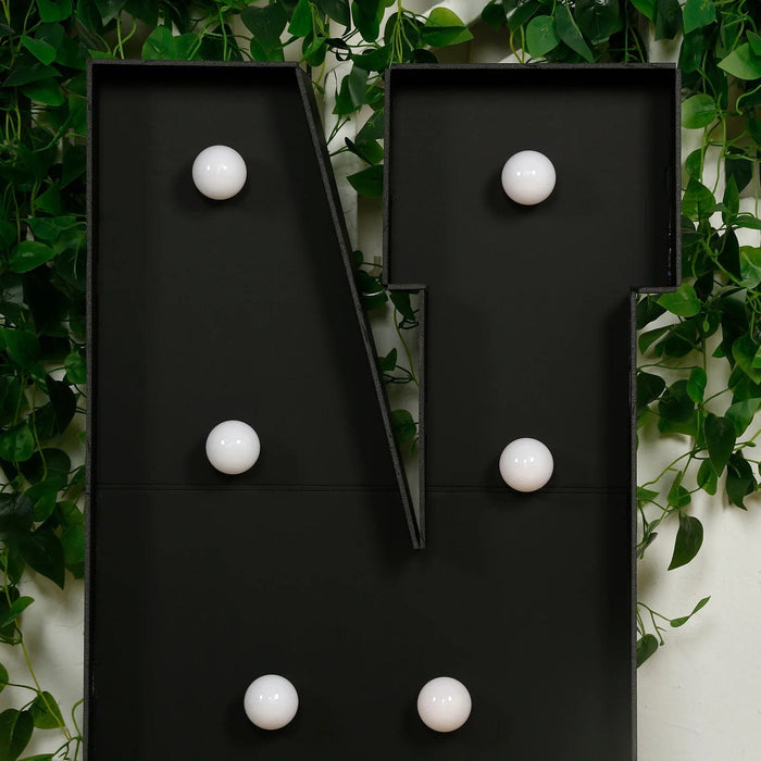 4ft Lighted Pre-Cut Foam Board LED Marquee Letter - Black