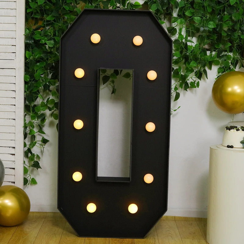 4ft Lighted Pre-Cut Foam Board LED Marquee Letter - Black