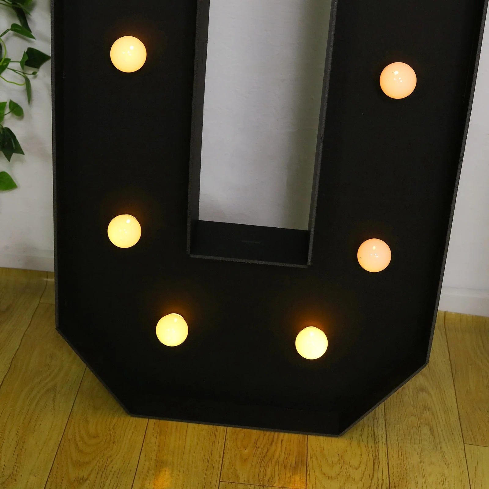 4ft Lighted Pre-Cut Foam Board LED Marquee Letter - Black