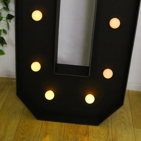 4ft Lighted Pre-Cut Foam Board LED Marquee Letter - Black