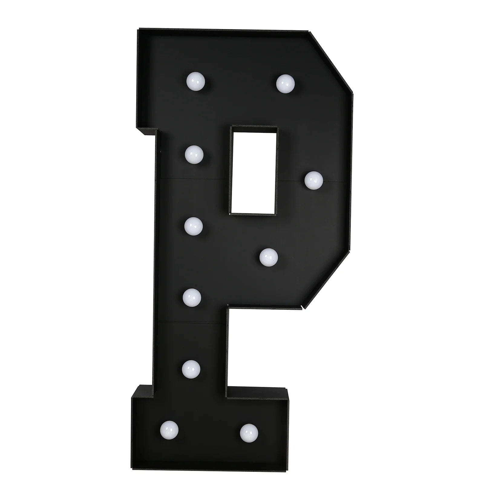 4ft Lighted Pre-Cut Foam Board LED Marquee Letter - Black