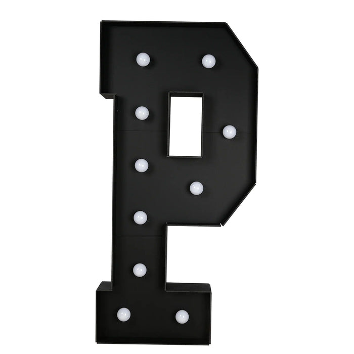 4ft Lighted Pre-Cut Foam Board LED Marquee Letter - Black