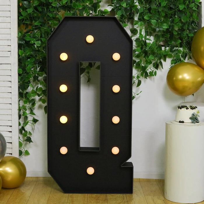 4ft Lighted Pre-Cut Foam Board LED Marquee Letter - Black