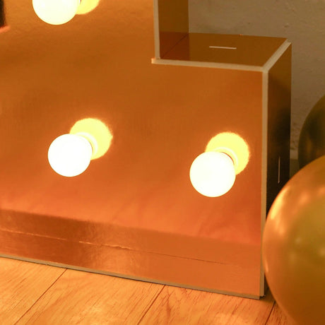 4ft Lighted Pre-Cut Foam Board LED Marquee Letter - Gold