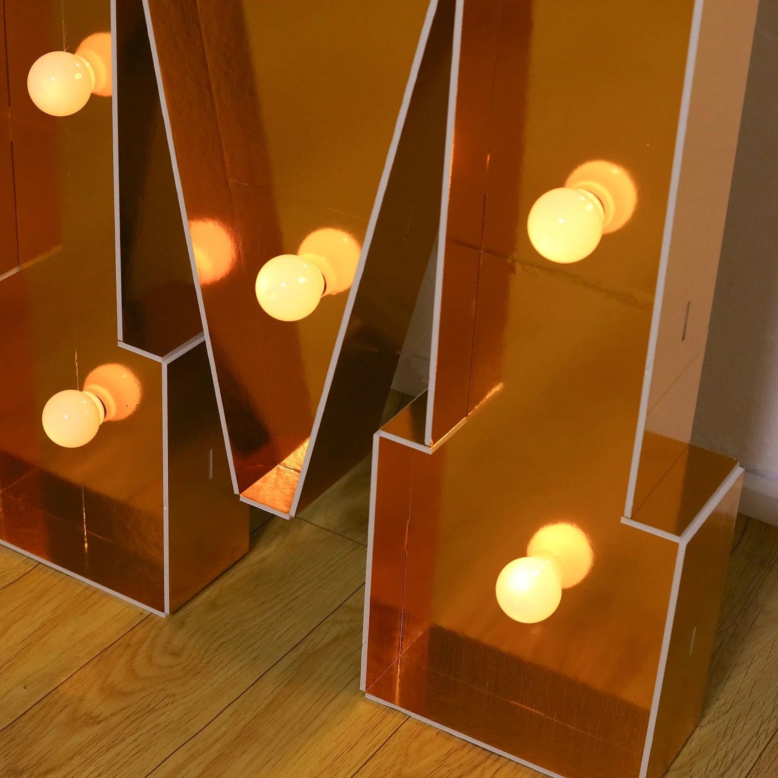 4ft Lighted Pre-Cut Foam Board LED Marquee Letter - Gold