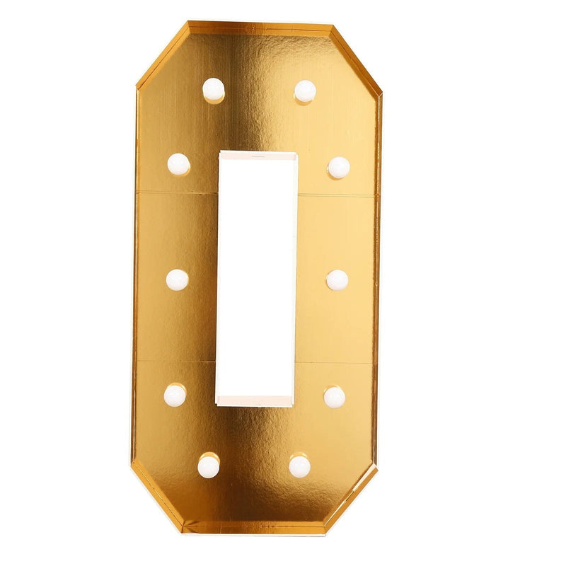 4ft Lighted Pre-Cut Foam Board LED Marquee Letter - Gold