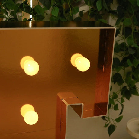 4ft Lighted Pre-Cut Foam Board LED Marquee Letter - Gold