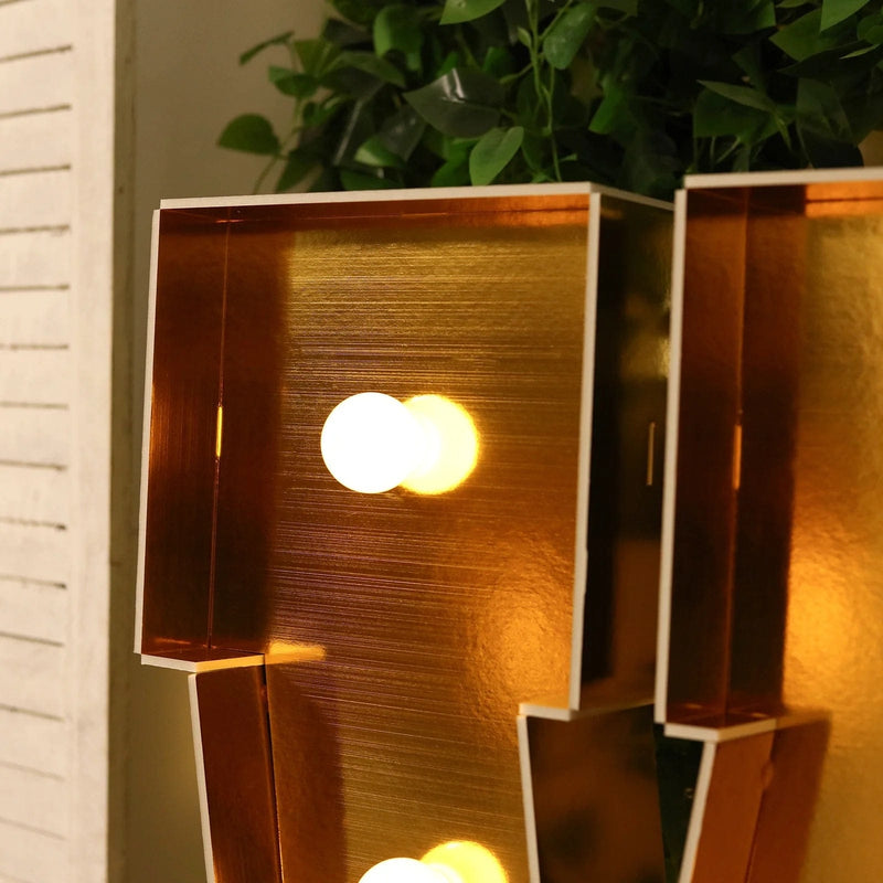 4ft Lighted Pre-Cut Foam Board LED Marquee Letter - Gold