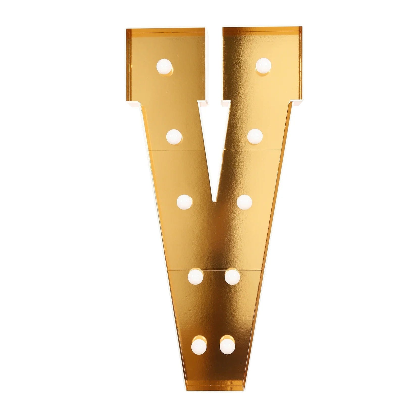 4ft Lighted Pre-Cut Foam Board LED Marquee Letter - Gold