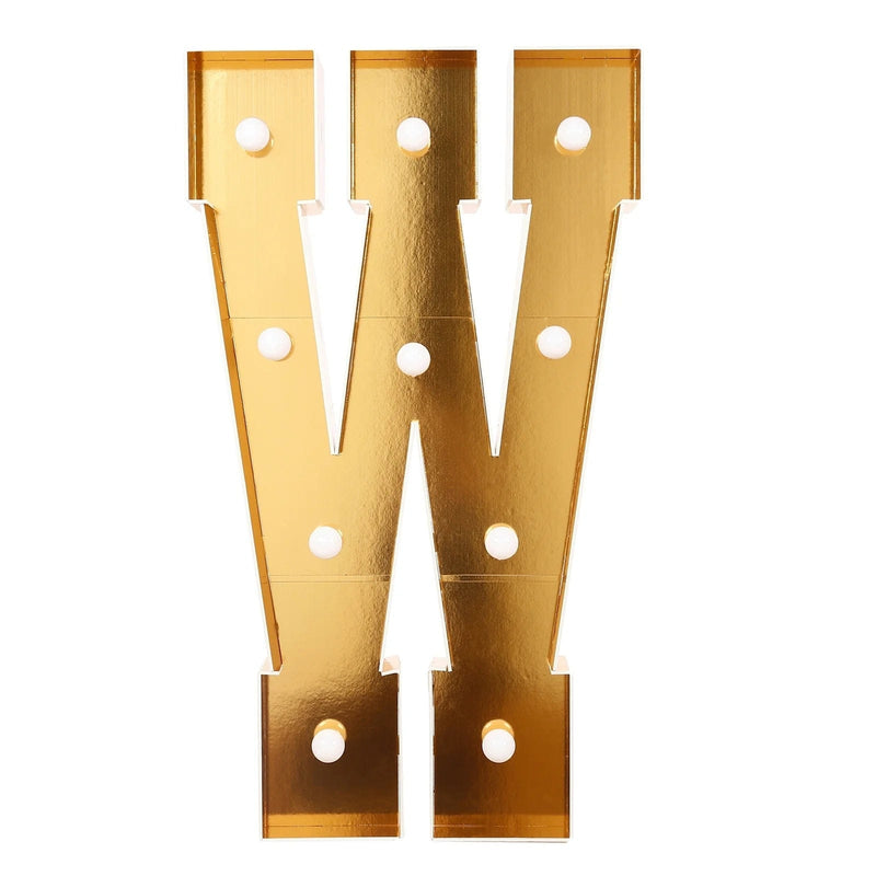 4ft Lighted Pre-Cut Foam Board LED Marquee Letter - Gold