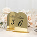 Acrylic Mirror Arch Table Numbers 1-10 - Gold FAV_BOARDTN_ACRY01_5X7_GOLD1