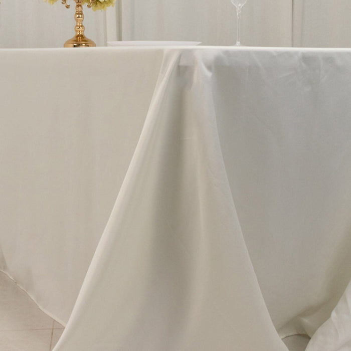 90" x 156" Lamour Satin Rectangular Tablecloth