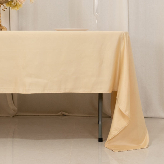 60" x 126" Lamour Satin Rectangular Tablecloth