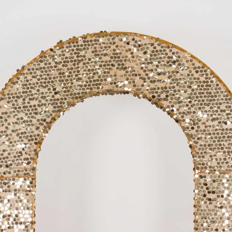 Big Payette Sequin Open Arch Backdrop Cover